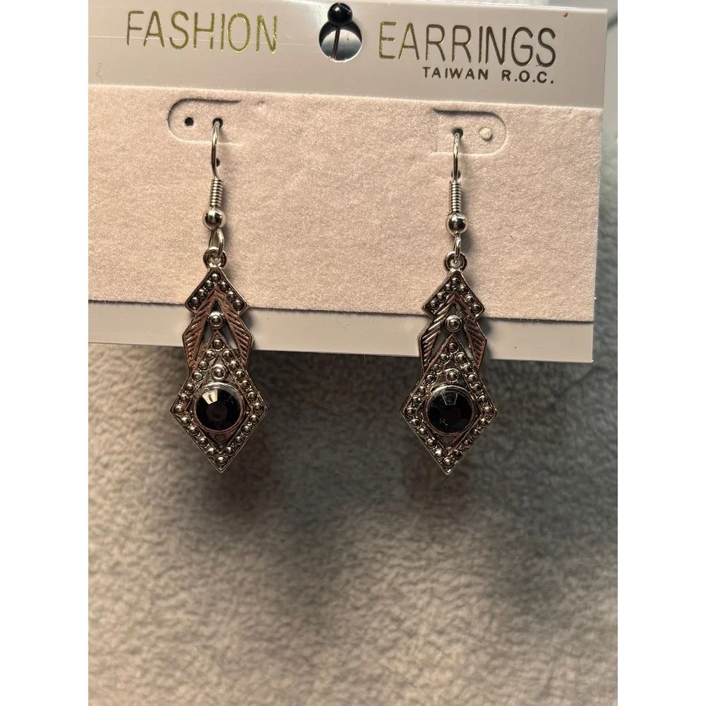 #69. Vintage-style Art Deco Earrings
